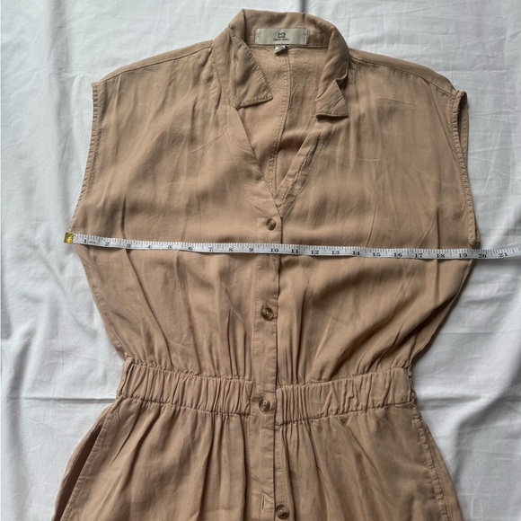 Thread + Supply Tan Button Up Dress - Small - Neutral/Minimalist - - Picture 7 of 12